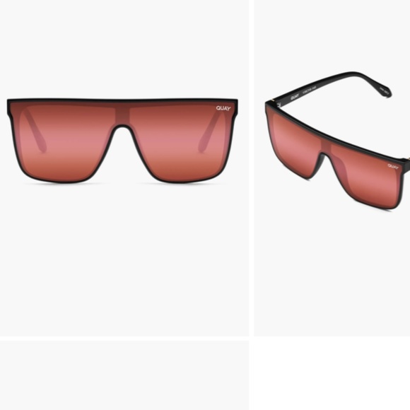 NEW! Quay nightfall pink bronze shield sunglasses